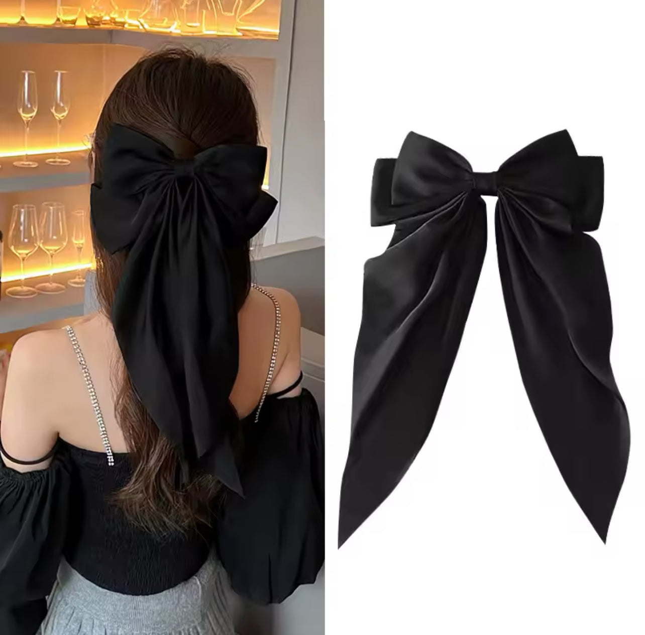 Elegant Bow Ribbon Hair Clip