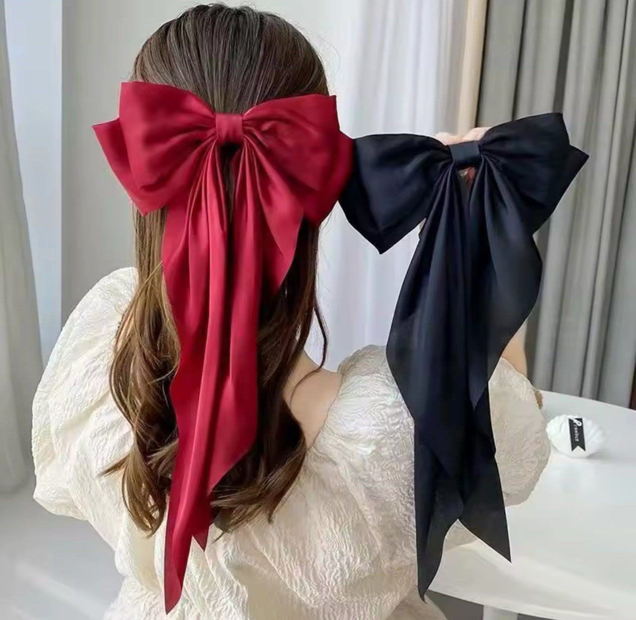 Elegant Bow Ribbon Hair Clip